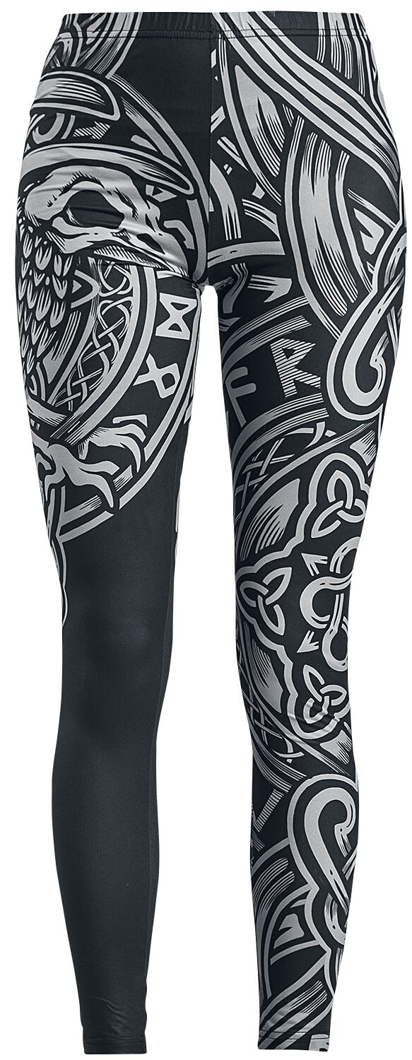 Black Premium by EMP Leggings - Schwarze Leggings mit keltisch anmutendem Print - S bis 5XL - für Damen - Größe S - schwarz Black Premium by EMP Leggings - Schwarze Leggings mit keltisch anmutendem Print - S bis 5XL - für Damen - Größe S - schwarz von Black Premium by EMP