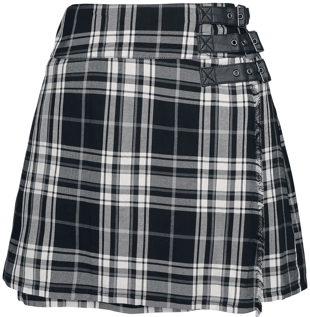 Black Premium by EMP - Mittelalter Kurzer Rock - All Or Nothing - S bis XXL - für Damen - Größe XXL - schwarz/grau von Black Premium by EMP