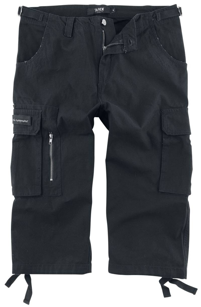 Black Premium by EMP Short - 3/4 Army Vintage Shorts - L bis 6XL - für Männer - Größe 3XL - schwarz von Black Premium by EMP