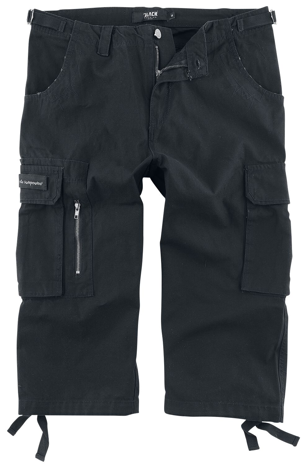 Black Premium by EMP Short - 3/4 Army Vintage Shorts - S bis 7XL - für Männer - Größe S - schwarz von Black Premium by EMP