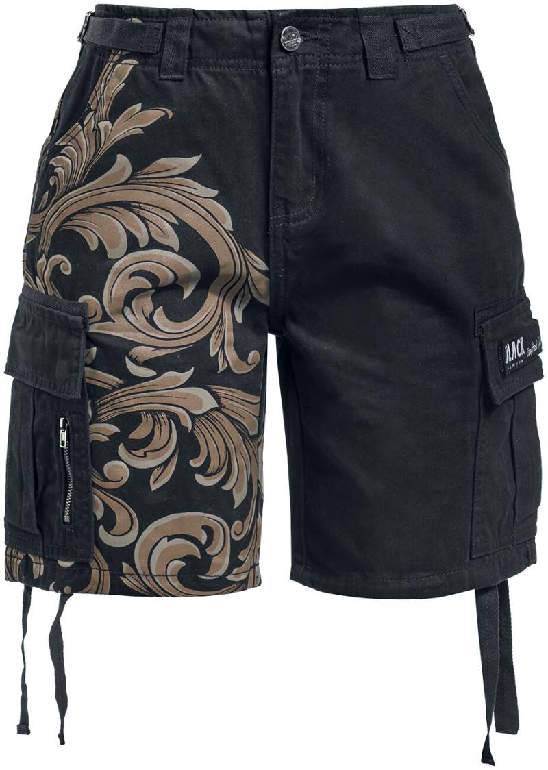 Black Premium by EMP Short - Shorts with ornaments - 27 bis 33 - für Damen - Größe 32 - schwarz von Black Premium by EMP