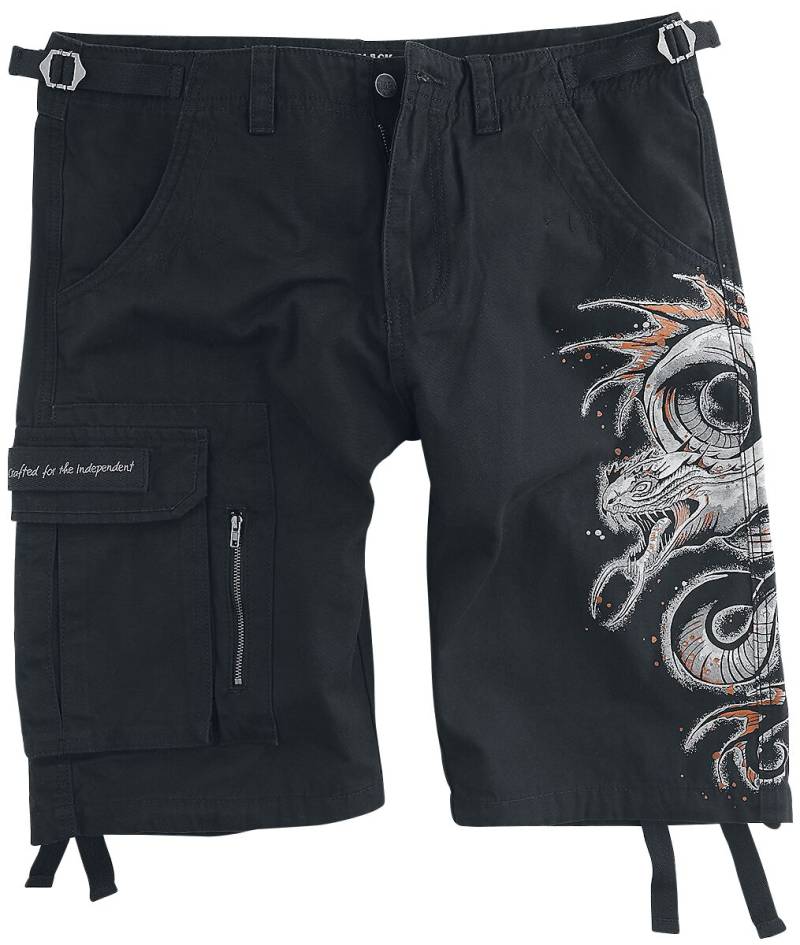 Black Premium by EMP Shorts with Dragon Print Short schwarz in XXL von Black Premium by EMP