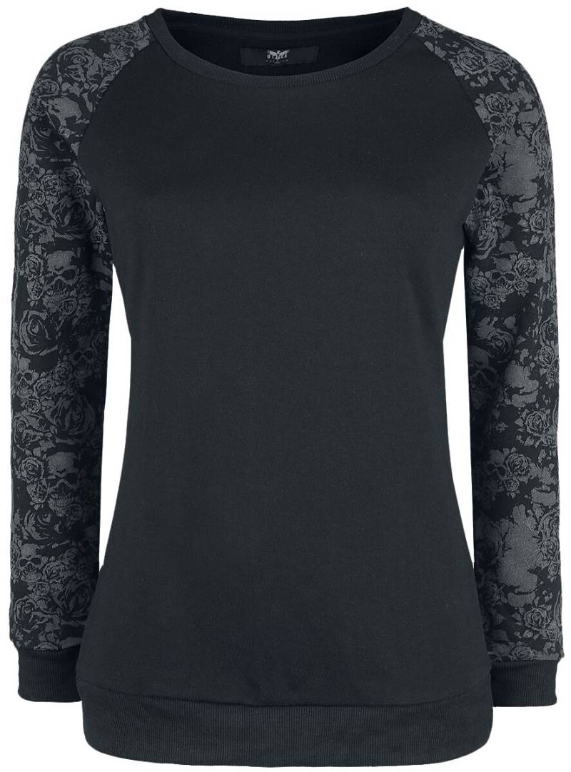 Black Premium by EMP Skull & Roses Sweatshirt schwarz in L von Black Premium by EMP