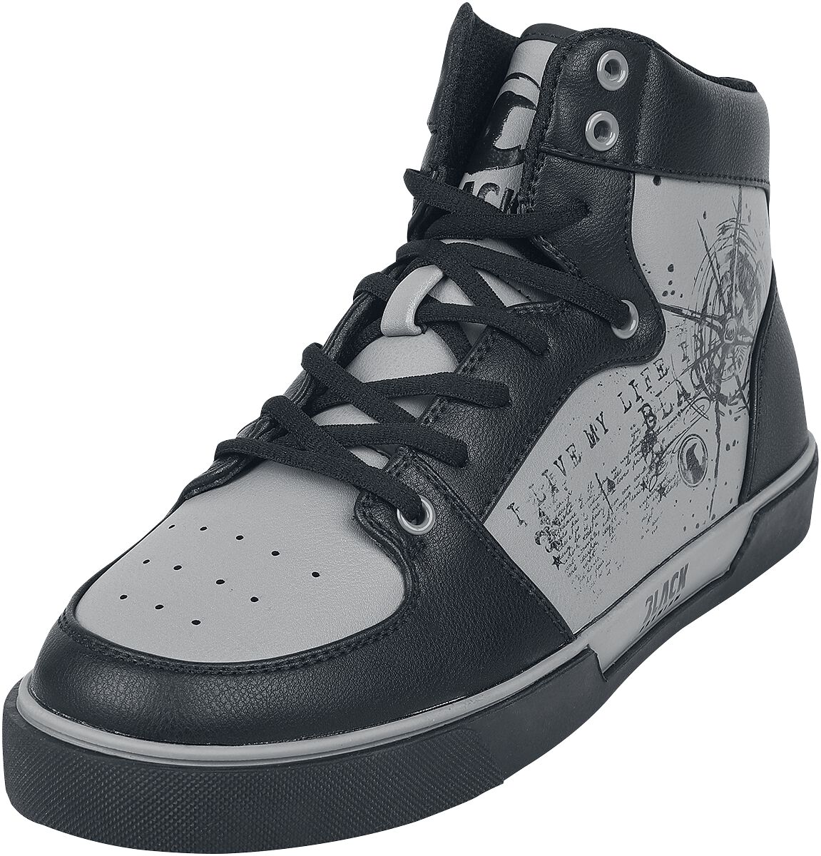 Black Premium by EMP Sneaker high - HighCut Sneaker - EU37 bis EU45 - Größe EU37 - grau/schwarz von Black Premium by EMP