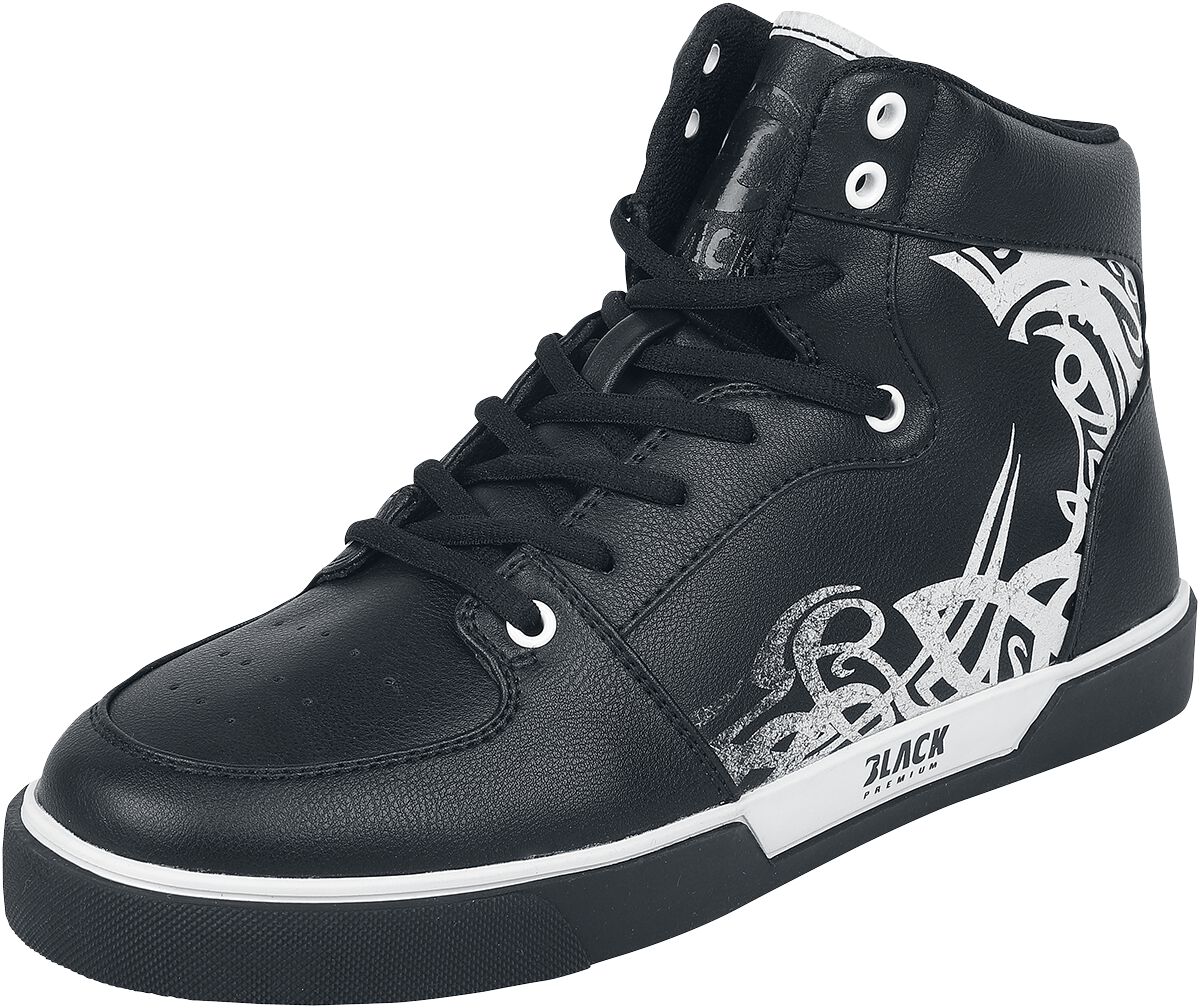 Black Premium by EMP Sneaker high - HighCut Sneaker - EU37 bis EU45 - Größe EU37 - schwarz/weiß von Black Premium by EMP