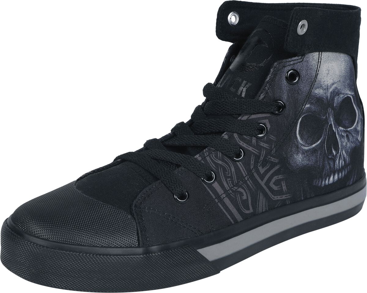 Black Premium by EMP Sneaker with Skull Print Sneaker high schwarz in EU40 von Black Premium by EMP