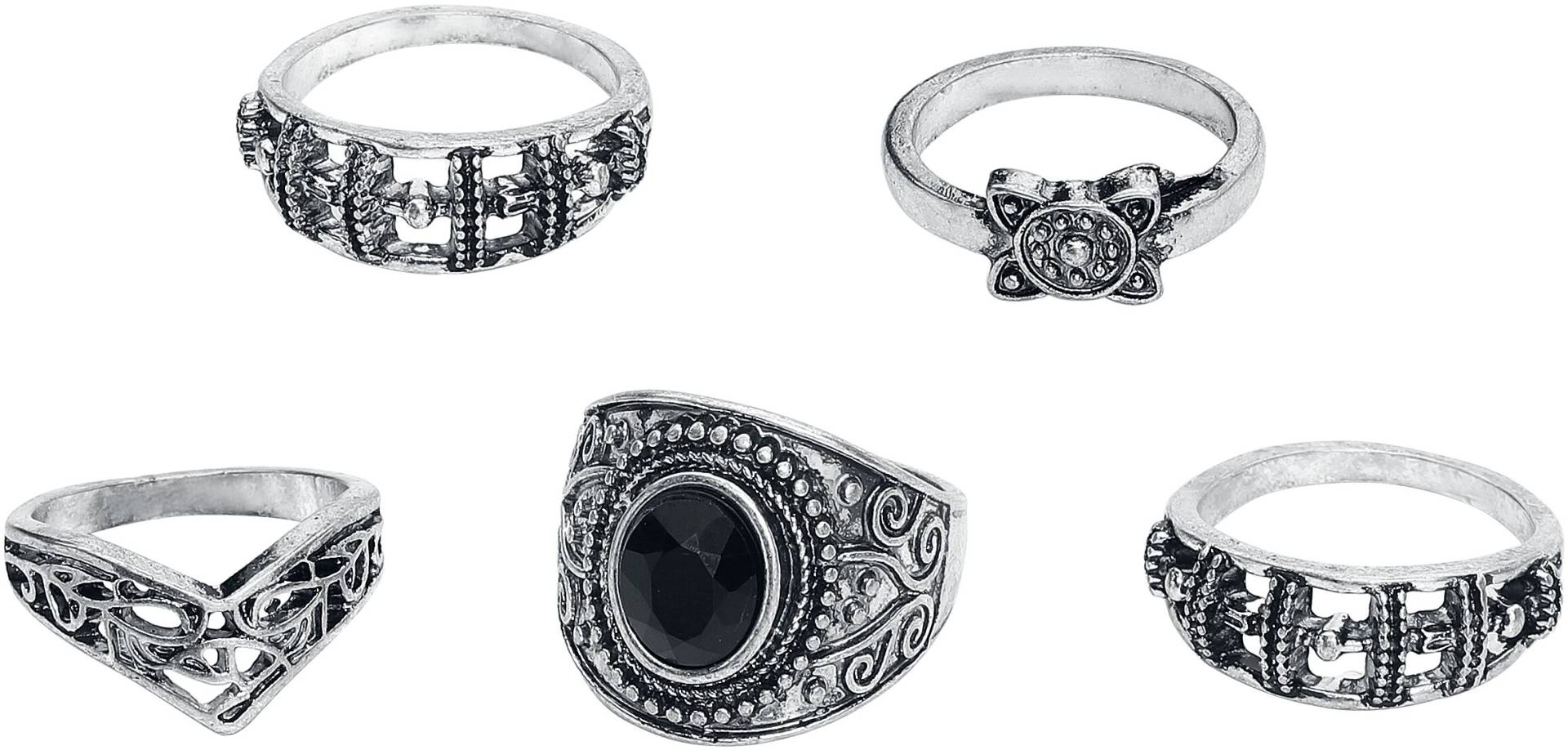 Black Premium by EMP Stone Collection Ring silberfarben von Black Premium by EMP