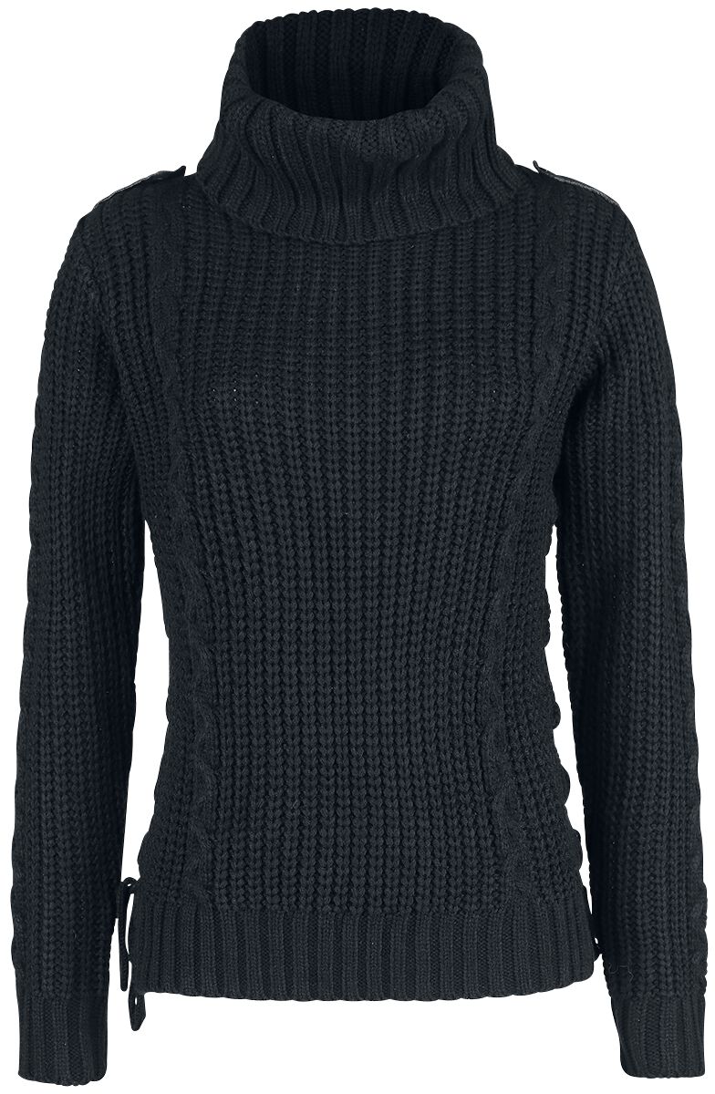 Black Premium by EMP Strickpullover - Yertle The Turtle - XS bis XXL - für Damen - Größe L - schwarz von Black Premium by EMP