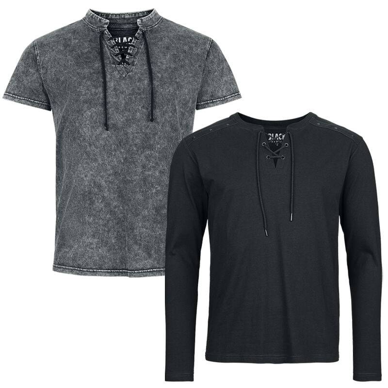 Black Premium by EMP T-Shirt - Celtic fine lines - T-Shirt & Longsleeve Bundle - XXL - für Männer - Größe XXL - multicolor von Black Premium by EMP