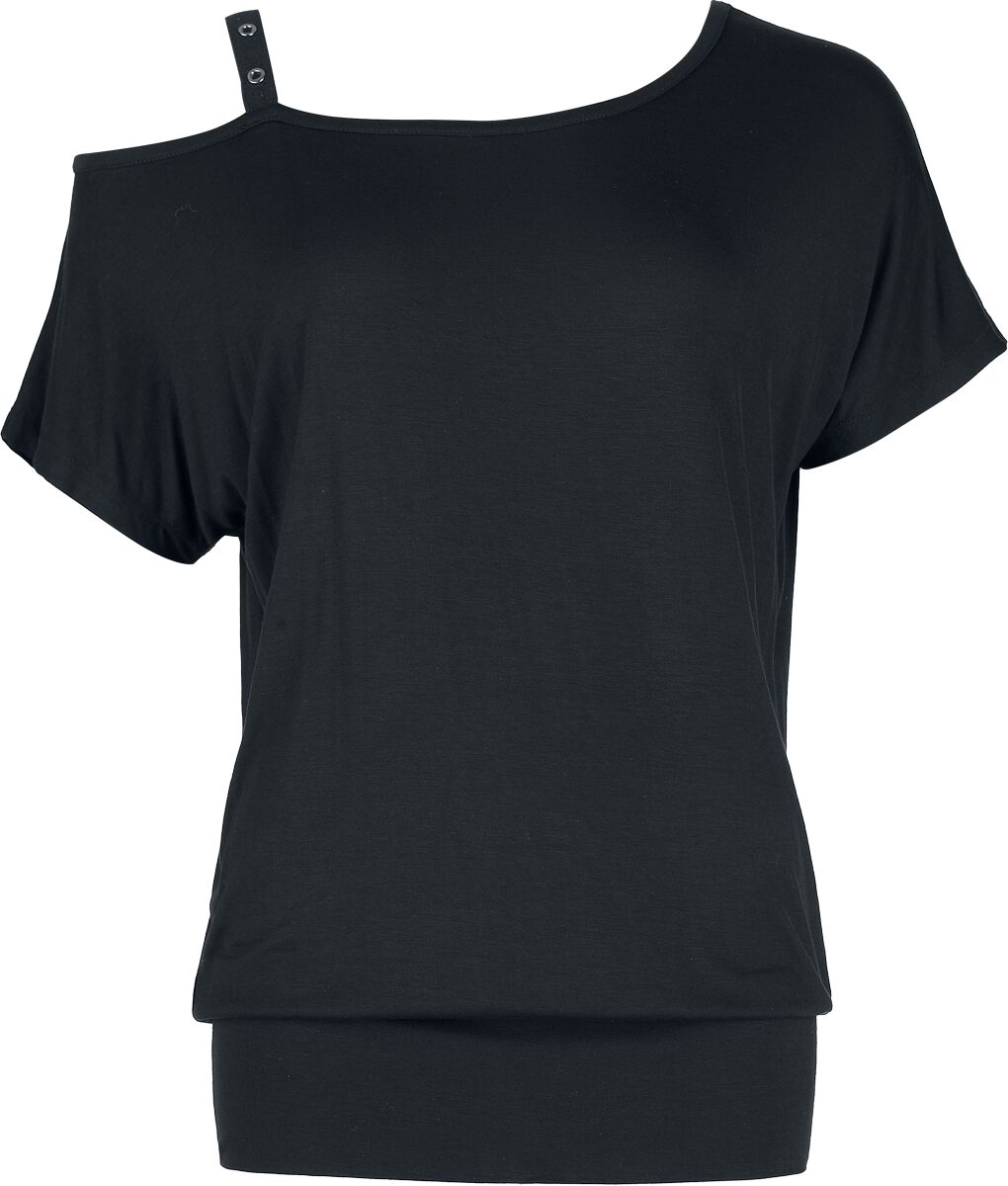 Black Premium by EMP T-Shirt - One-Shoulder-Shirt - S bis XXL - für Damen - Größe L - schwarz von Black Premium by EMP