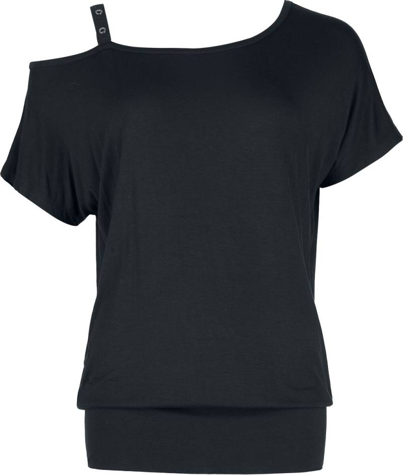 Black Premium by EMP T-Shirt - One-Shoulder-Shirt - S bis XXL - für Damen - Größe XXL - schwarz von Black Premium by EMP