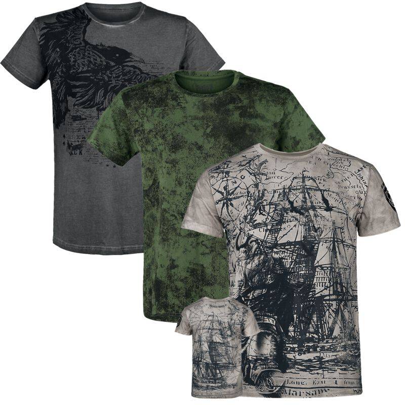 Black Premium by EMP T-Shirt - Rebel Soul male - Bundle - M bis 3XL - für Männer - Größe M - multicolor Black Premium by EMP T-Shirt - Rebel Soul male - Bundle - M bis 3XL - für Männer - Größe M - multicolor von Black Premium by EMP