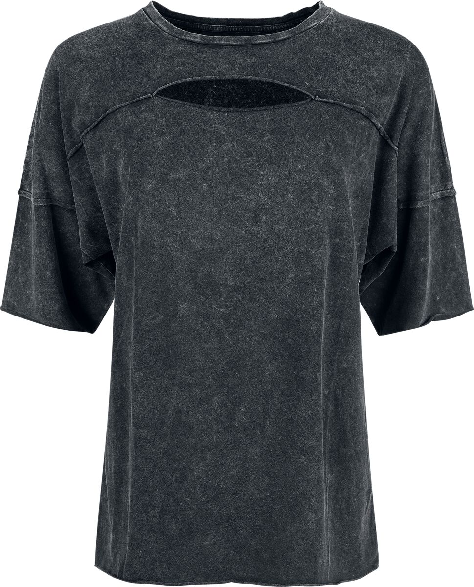 Black Premium by EMP T-Shirt - Essential T-Shirt mit Cut-Out - S bis XXL - für Damen - Größe M - schwarz von Black Premium by EMP