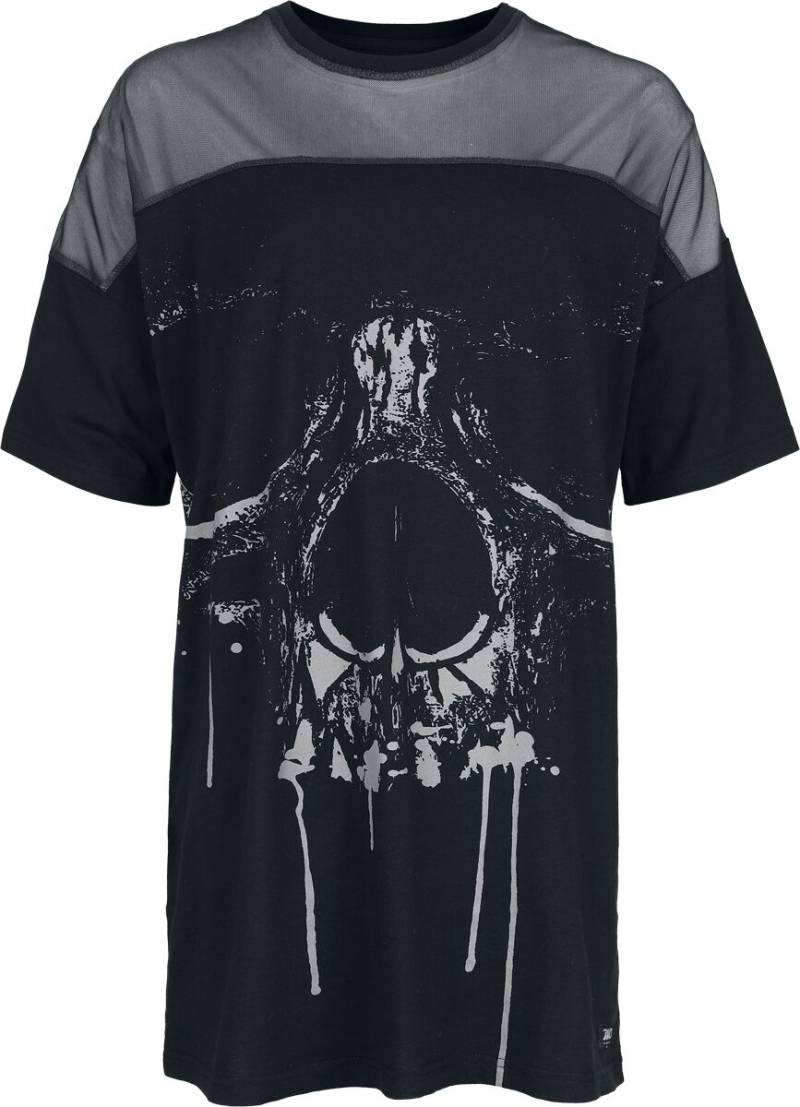 Black Premium by EMP T-Shirt - Oversized T-Shirt with Mesh & Skullprint - S bis XXL - für Damen - Größe S - schwarz Black Premium by EMP T-Shirt - Oversized T-Shirt with Mesh & Skullprint - S bis XXL - für Damen - Größe S - schwarz von Black Premium by EMP