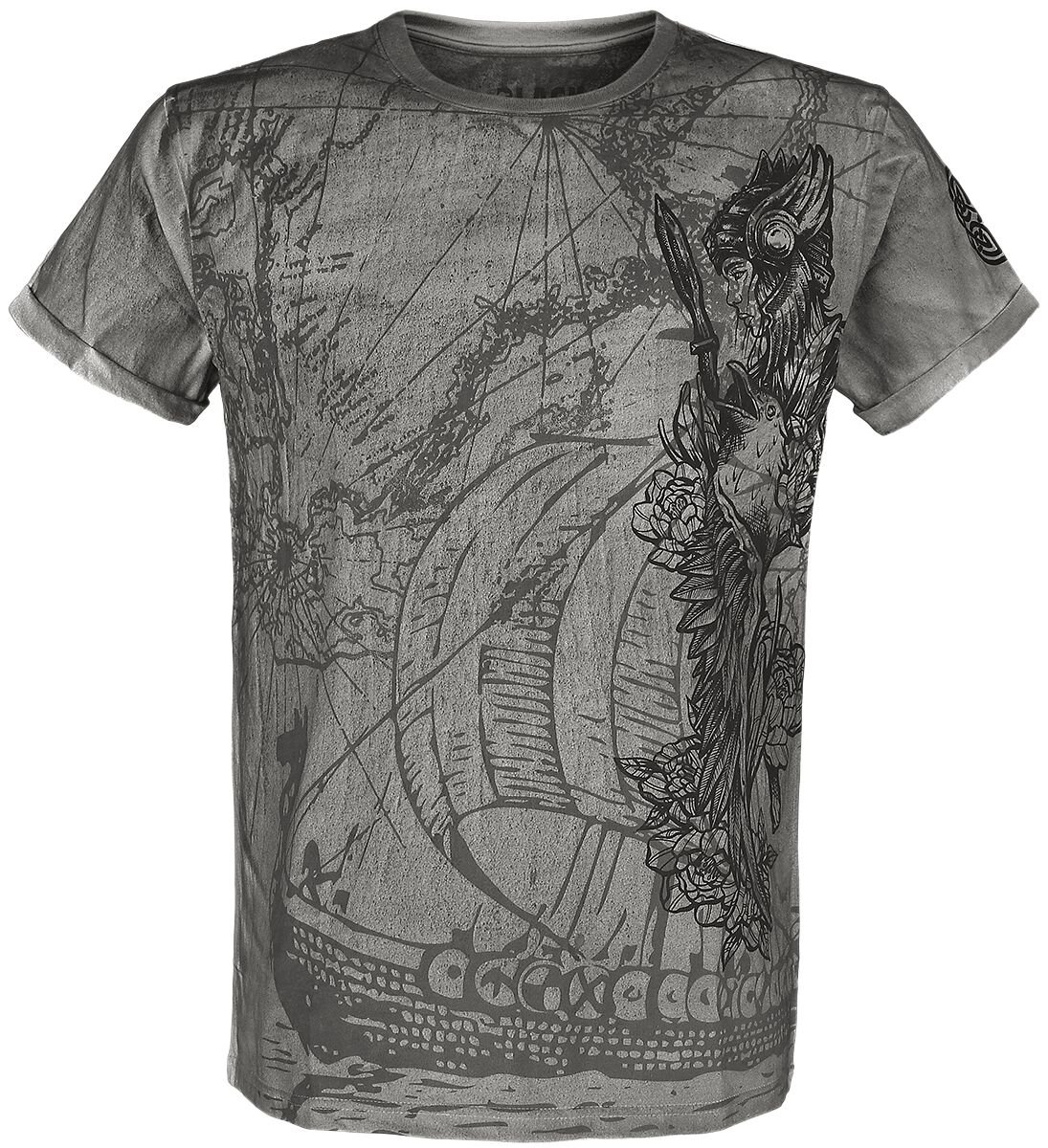 Black Premium by EMP T-Shirt - T-Shirt mit detailreichem Frontprint - S bis 5XL - für Männer - Größe L - grau/beige Black Premium by EMP T-Shirt - T-Shirt mit detailreichem Frontprint - S bis 5XL - für Männer - Größe L - grau/beige von Black Premium by EMP