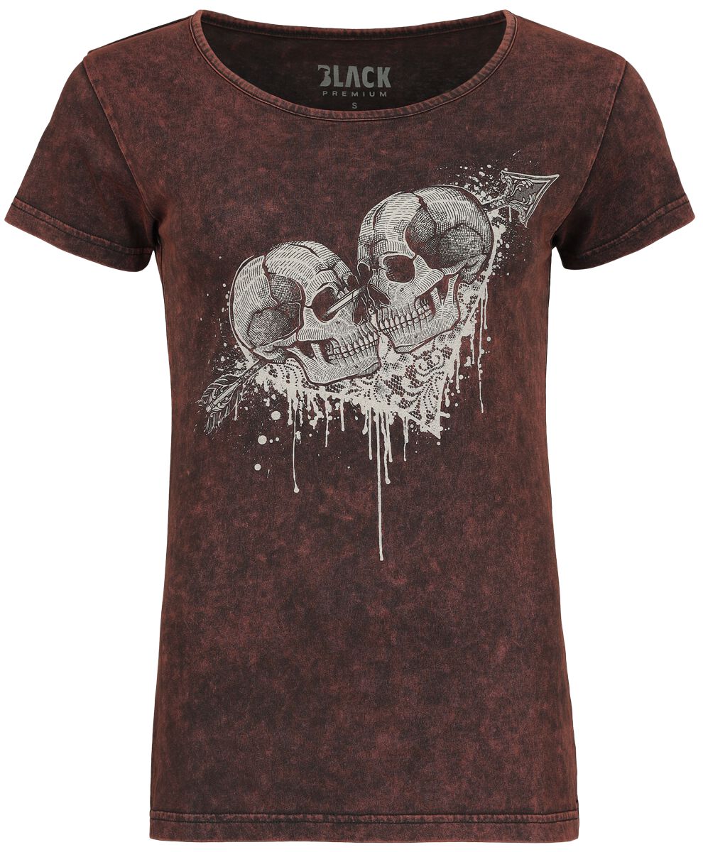 Black Premium by EMP  T-Shirt bordeaux in L von Black Premium by EMP