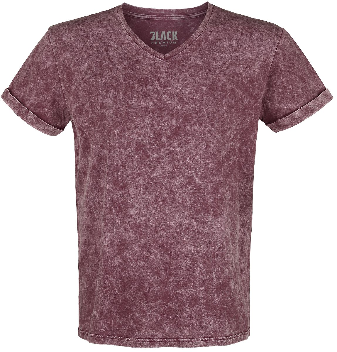 Black Premium by EMP T-Shirt mit Waschung T-Shirt bordeaux in L von Black Premium by EMP