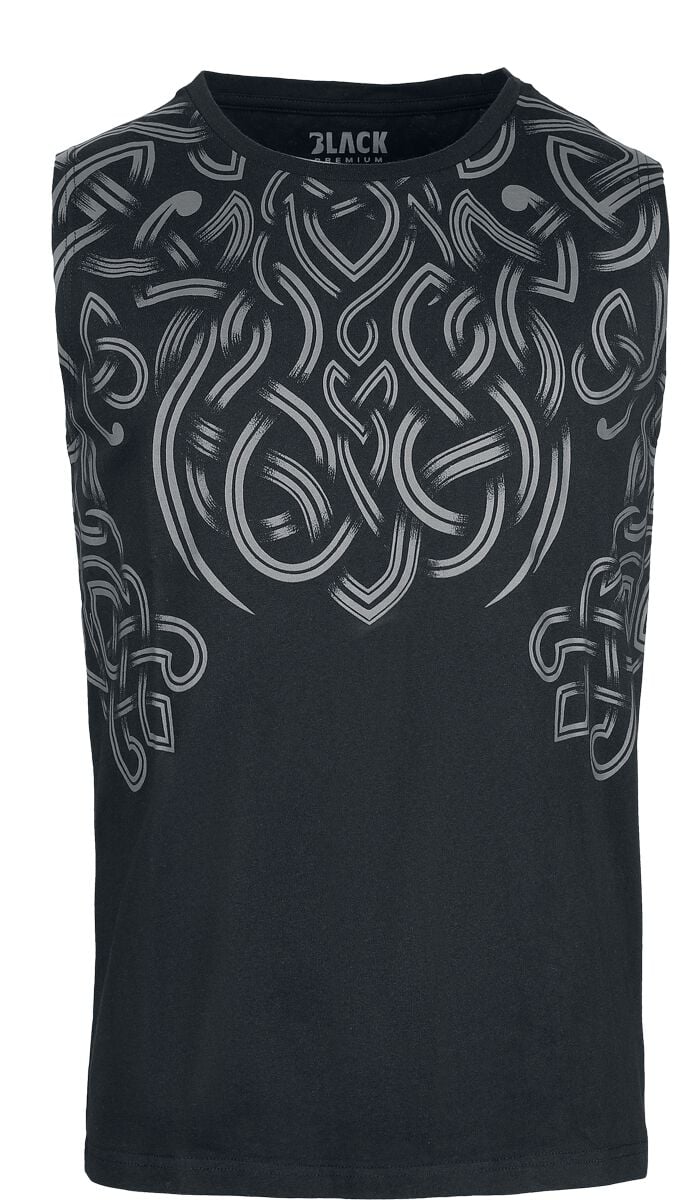 Black Premium by EMP Tank-Top with Nordic Ornaments Tank-Top schwarz in M von Black Premium by EMP