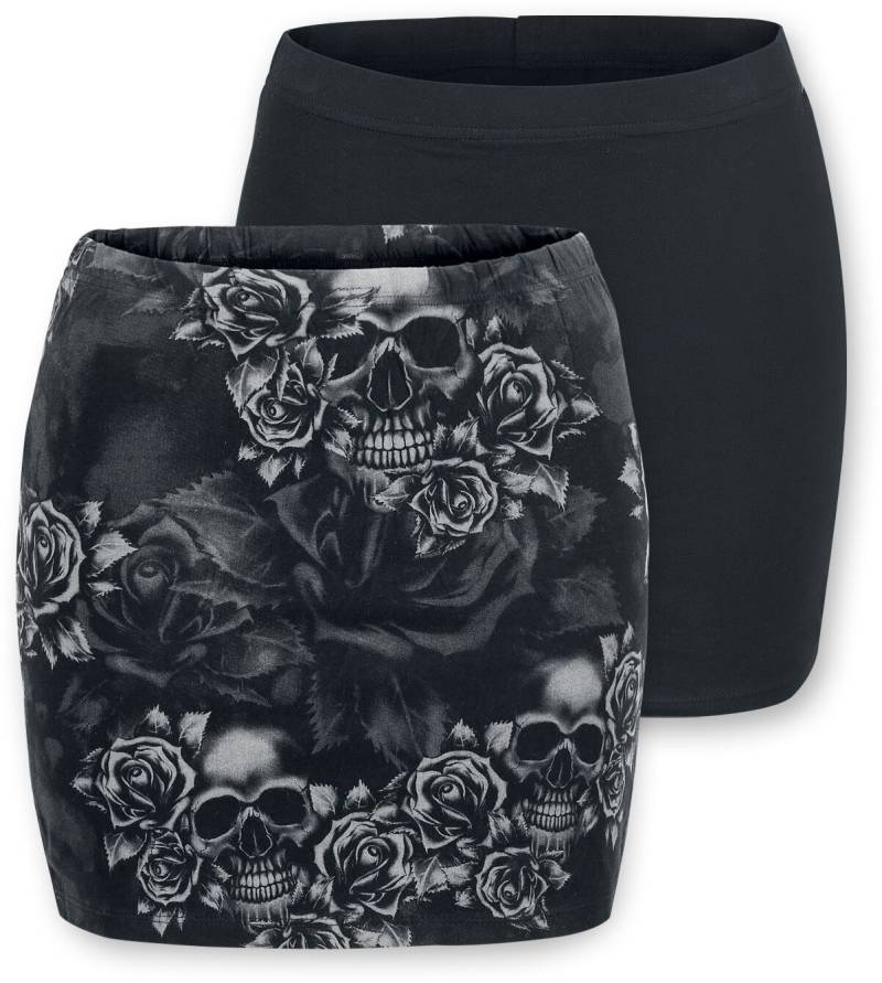 Black Premium by EMP The Double Life Kurzer Rock schwarz grau in L von Black Premium by EMP