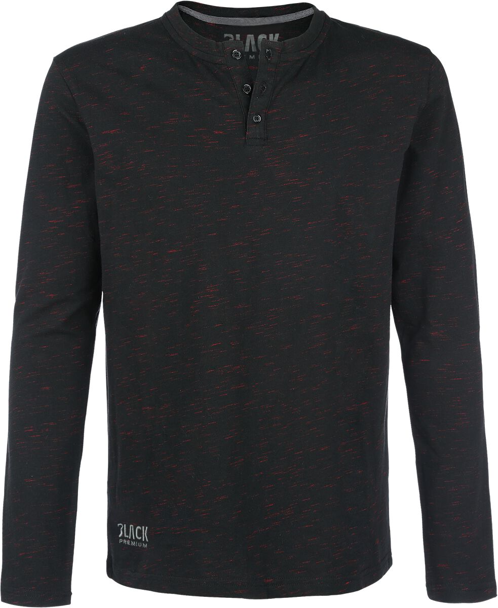 Black Premium by EMP Through The Glass Langarmshirt schwarz rot in M von Black Premium by EMP