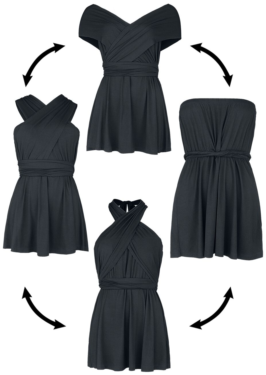 Black Premium by EMP Top - Multi-Way-Top - XS bis S - für Damen - Größe S - schwarz von Black Premium by EMP