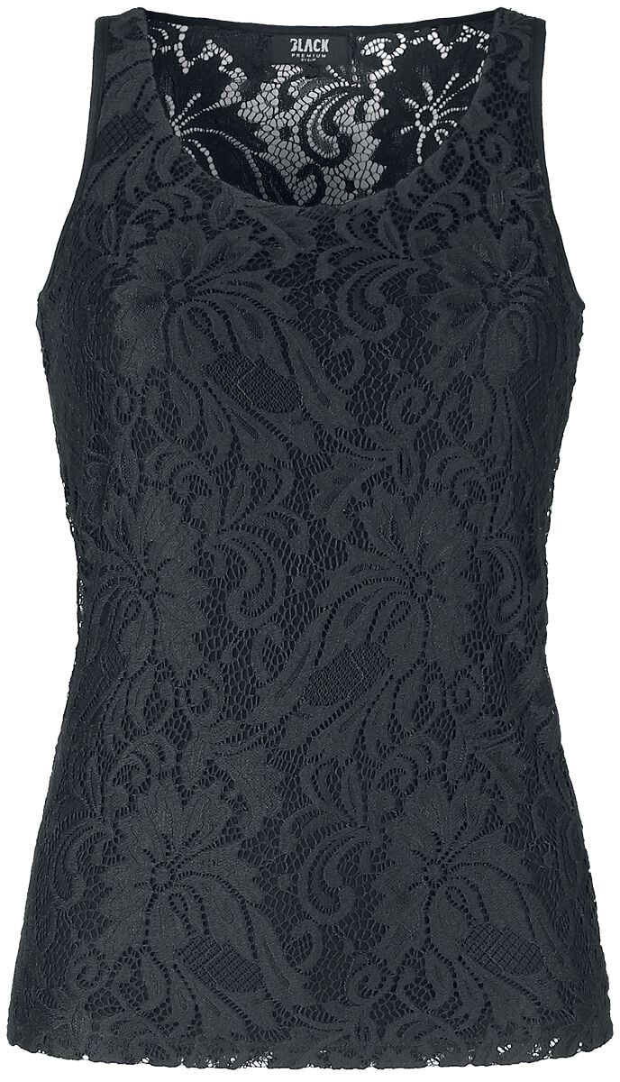 Black Premium by EMP Top - Spitzentop - S - für Damen - Größe S - schwarz von Black Premium by EMP