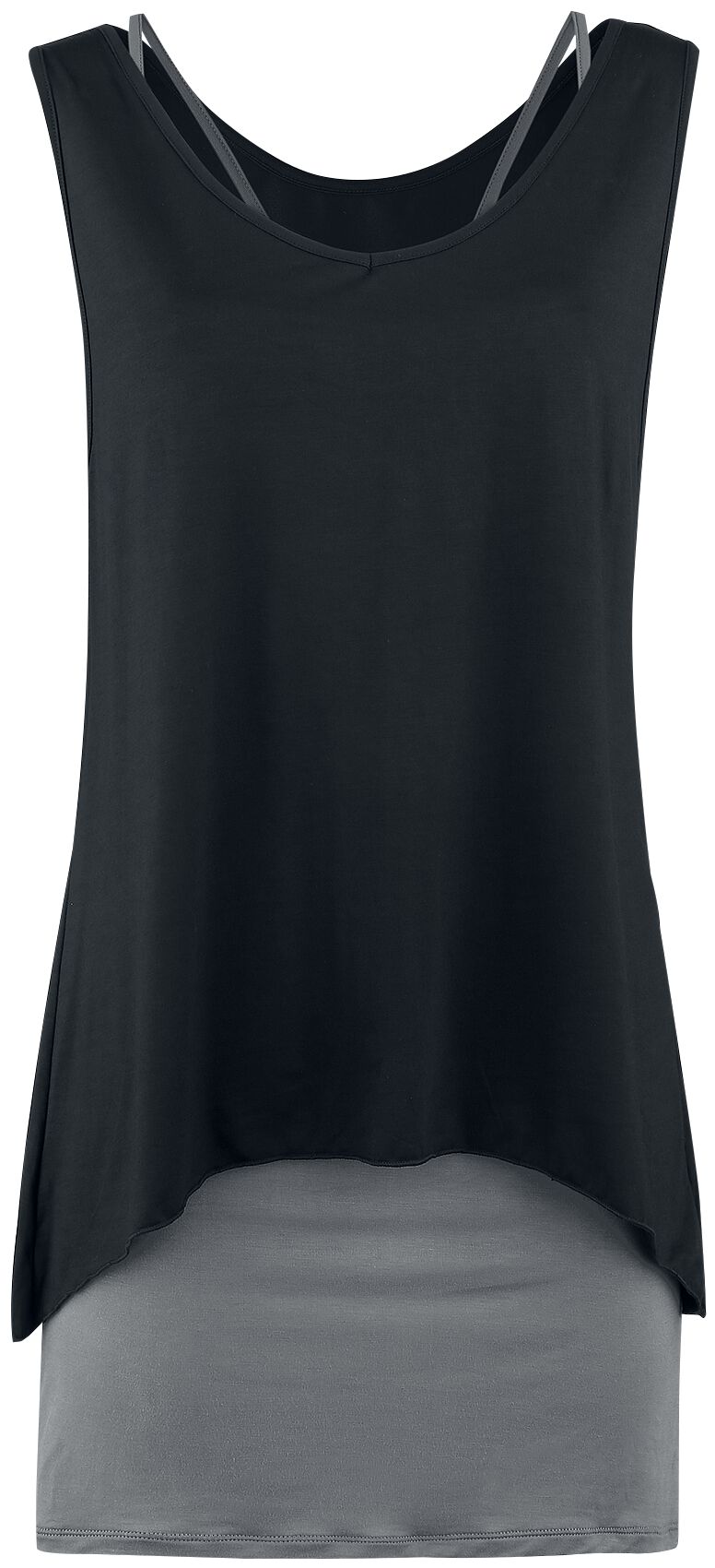 Black Premium by EMP Two in One Dress Kurzes Kleid schwarz charcoal in L von Black Premium by EMP