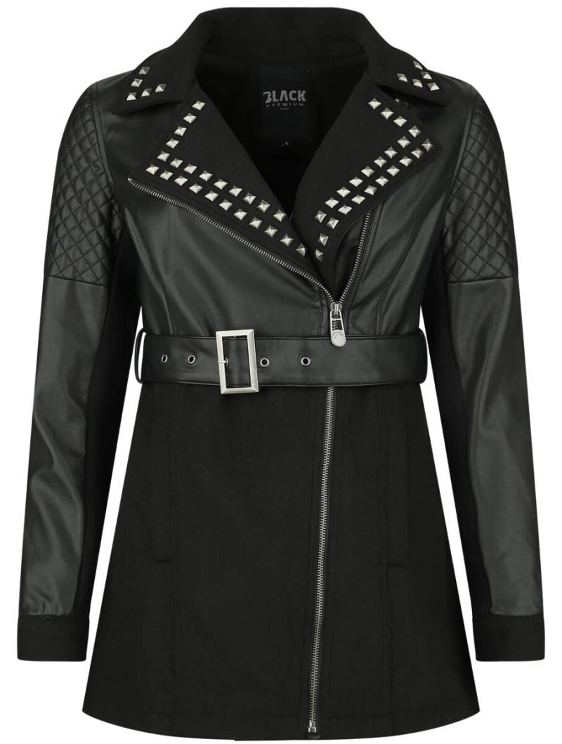 Black Premium by EMP Übergangsjacke - Faux Leather Jacket - M - für Damen - Größe M - schwarz von Black Premium by EMP