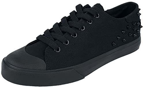 Black Premium by EMP Unisex Schwarze Sneaker mit Nieten EU37 von Black Premium by EMP