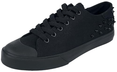 Black Premium by EMP Unisex Schwarze Sneaker mit Nieten EU41 von Black Premium by EMP