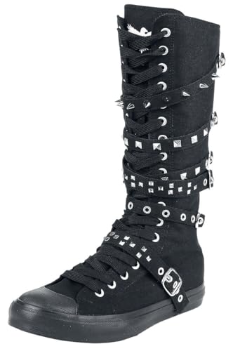 Black Premium by EMP Unisex schwarze Sneaker mit Nieten EU41 von Black Premium by EMP