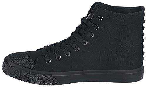 Black Premium by EMP Unisex schwarzer Sneaker mit Nieten EU42 von Black Premium by EMP