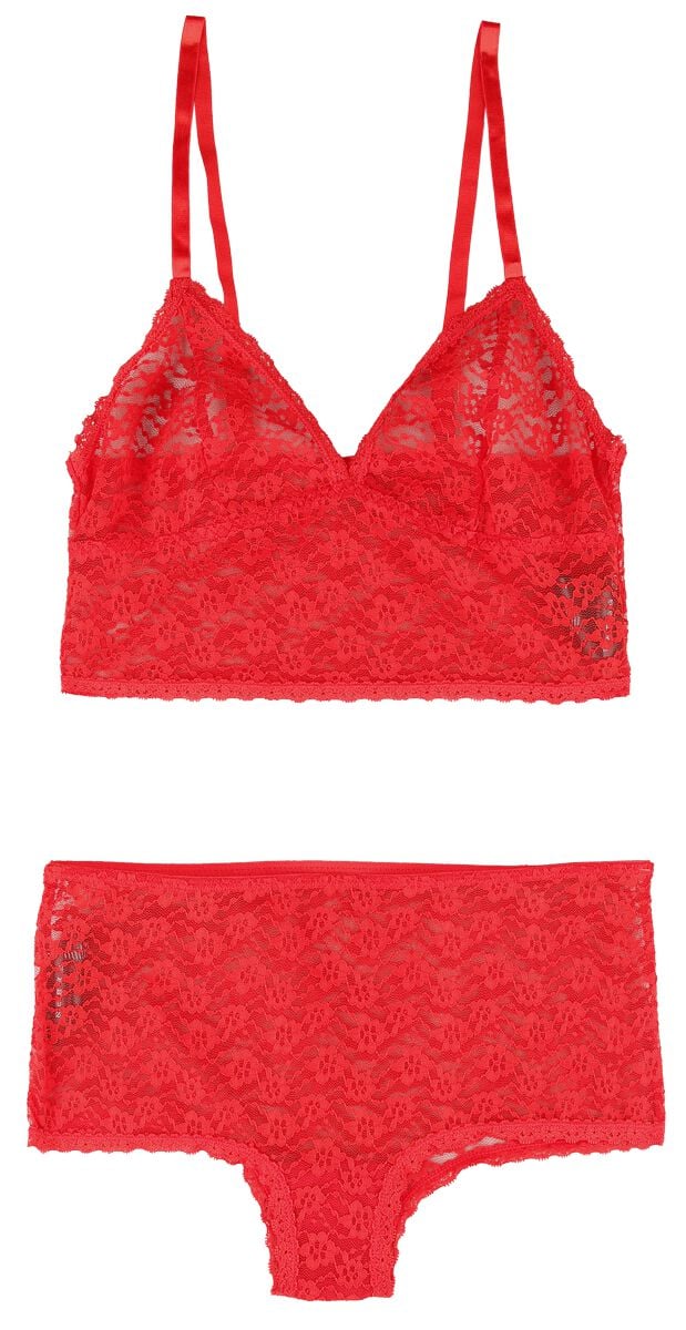 Black Premium by EMP Wäsche-Set - Lace Confessions - XS bis XXL - für Damen - Größe M - rot von Black Premium by EMP