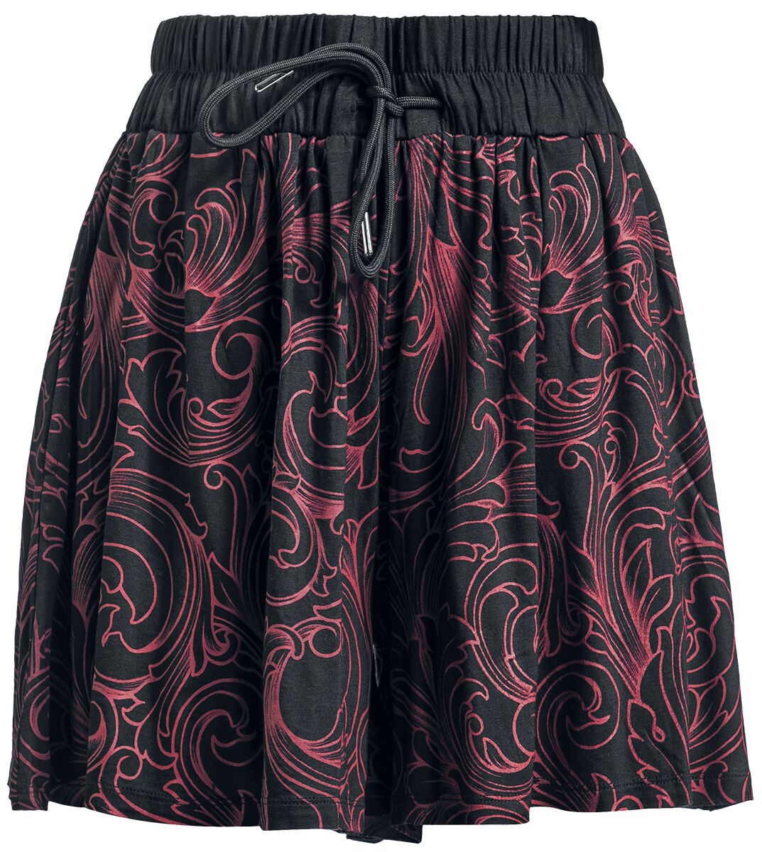 Black Premium by EMP Weiche Stoffshorts mit roten Ornamenten Short schwarz in XL von Black Premium by EMP