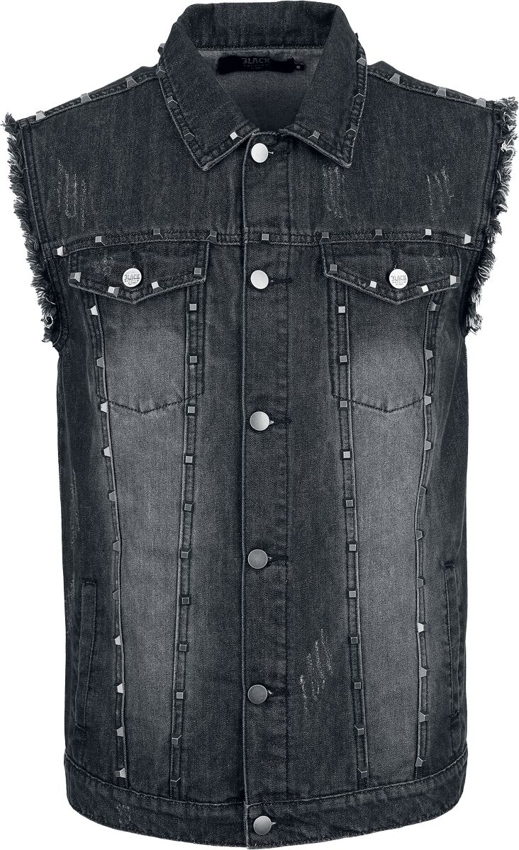 Black Premium by EMP Weste - Vest with pyramid studs - S bis XXL - für Männer - Größe XXL - schwarz von Black Premium by EMP