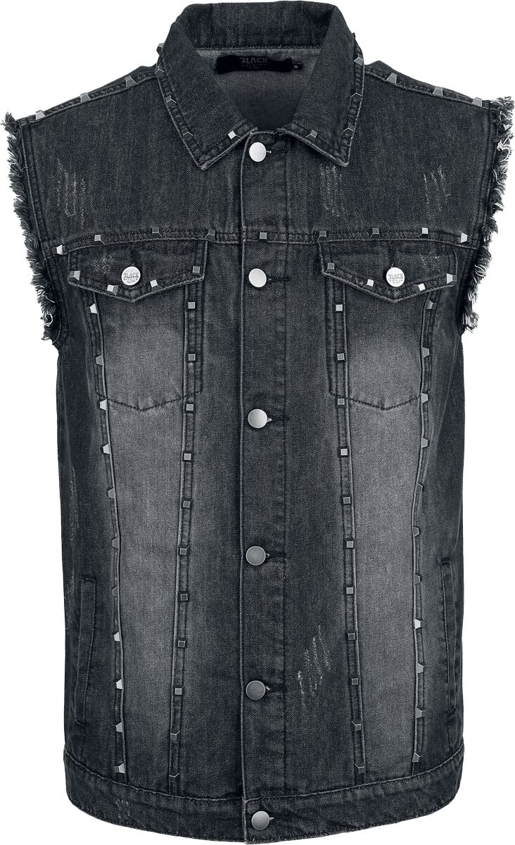 Black Premium by EMP Weste - Vest with pyramid studs - S bis XXL - für Männer - Größe XXL - schwarz von Black Premium by EMP