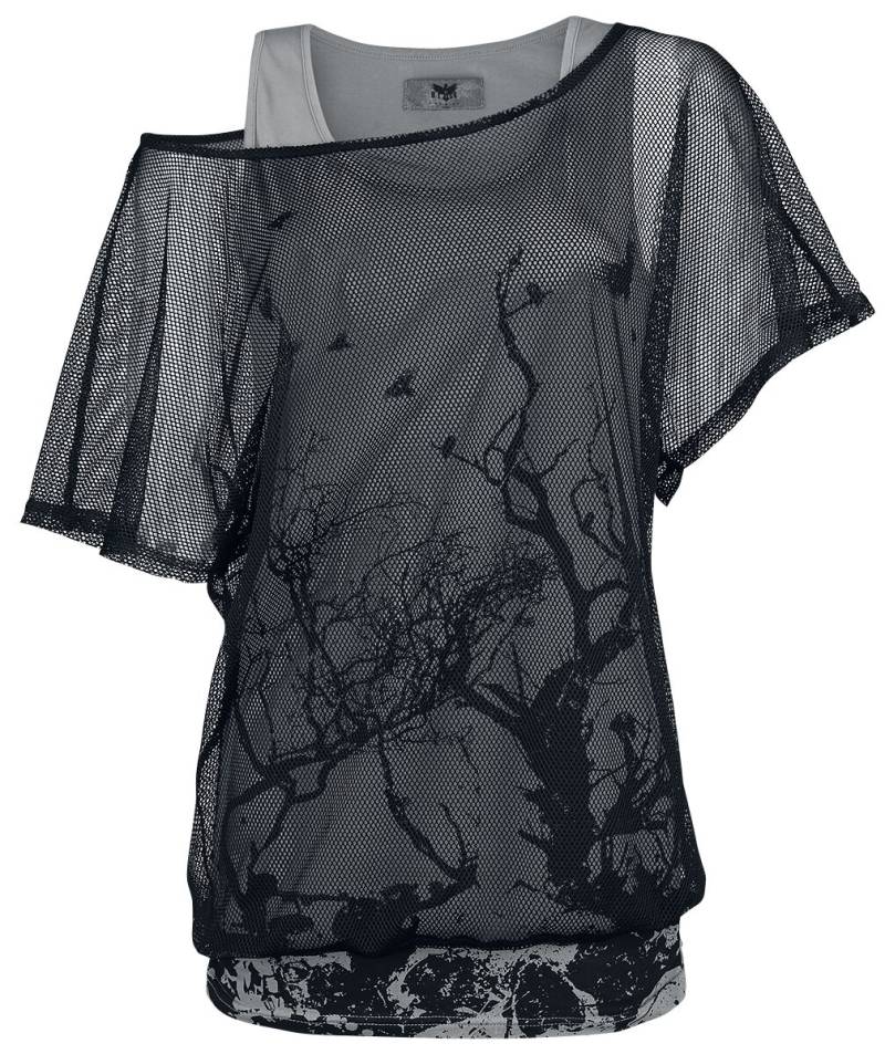 Black Premium by EMP When The Heart Rules The Mind T-Shirt grau schwarz in 5XL von Black Premium by EMP