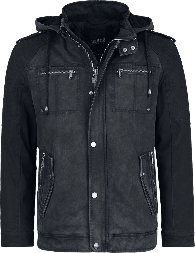 Black Premium by EMP Winterjacke - Army Field Jacket - S bis XXL - für Männer - Größe M - schwarz/grau von Black Premium by EMP