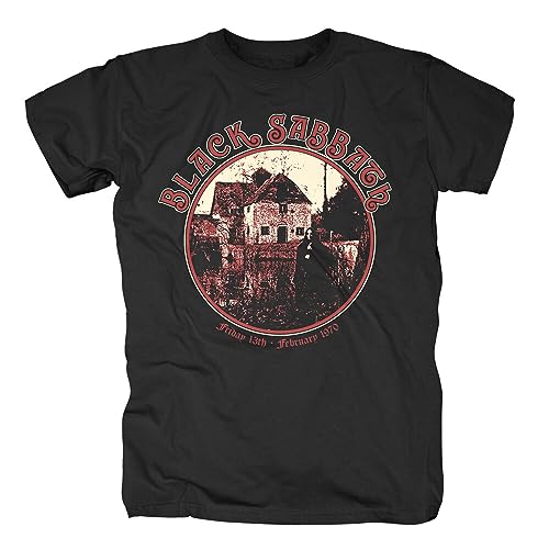Black Sabbath Anniversary House Männer T-Shirt schwarz L 100% Baumwolle Band-Merch, Bands von Black Sabbath