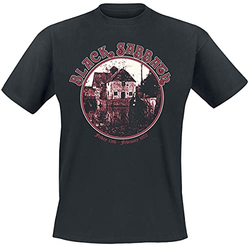 Black Sabbath Anniversary House Männer T-Shirt schwarz M 100% Baumwolle Band-Merch, Bands von Black Sabbath