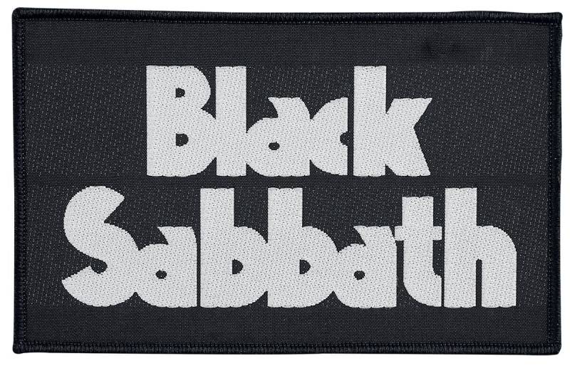 Black Sabbath Black Sabbath Logo Patch schwarz weiß von Black Sabbath