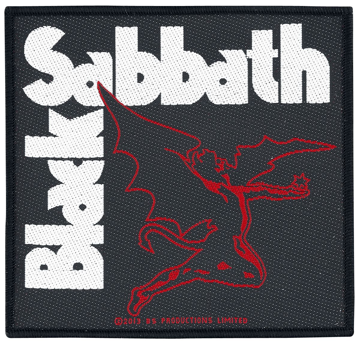 Black Sabbath Creature Patch schwarz weiß rot von Black Sabbath