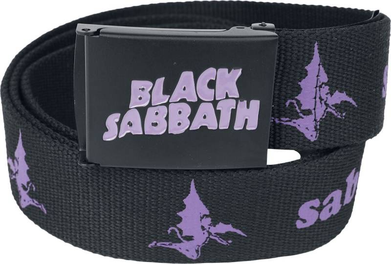 Black Sabbath Gürtel - Logo - schwarz  - EMP exklusives Merchandise! von Black Sabbath