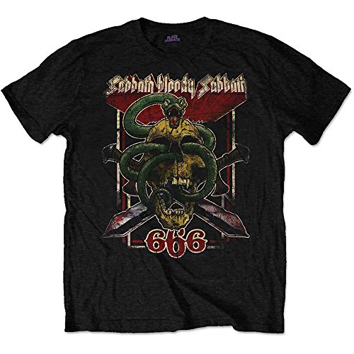 Black Sabbath Herren Damen T-Shirt Gr. XL, Schwarz von Black Sabbath