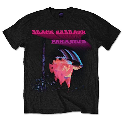 Black Sabbath Herren Paranoid Motion Trails T-Shirt, Schwarz, L von Black Sabbath