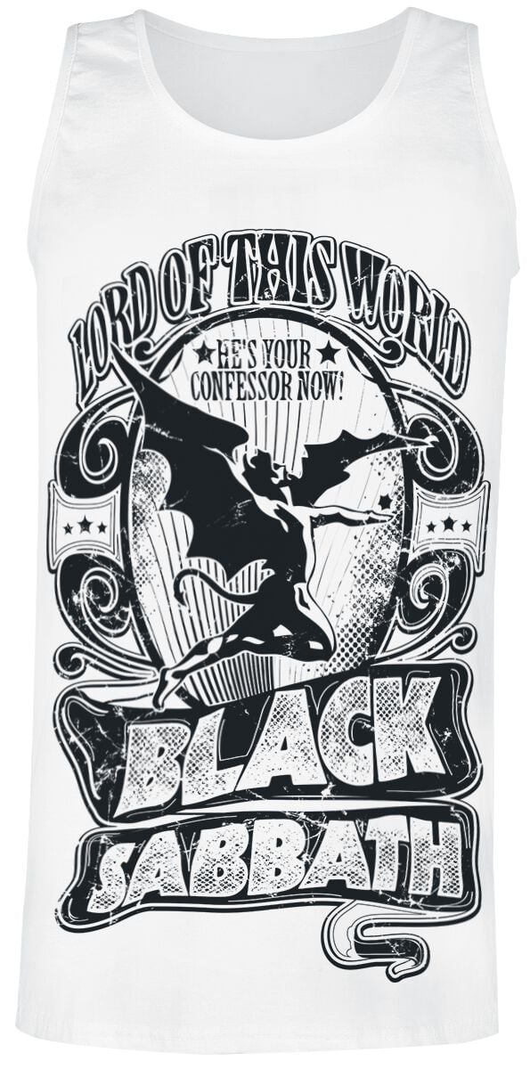 Black Sabbath Lord Of This World Tank-Top weiß in L von Black Sabbath