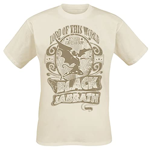 Black Sabbath Lord of This World Männer T-Shirt Natur XXL 100% Baumwolle Band-Merch, Bands von Black Sabbath