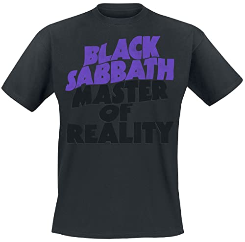 Black Sabbath Master of Reality Tracklist Männer T-Shirt schwarz XXL 100% Baumwolle Band-Merch, Bands von Black Sabbath