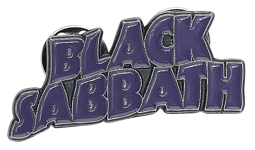 Black Sabbath Purple Wavy Logo Pin lila von Black Sabbath