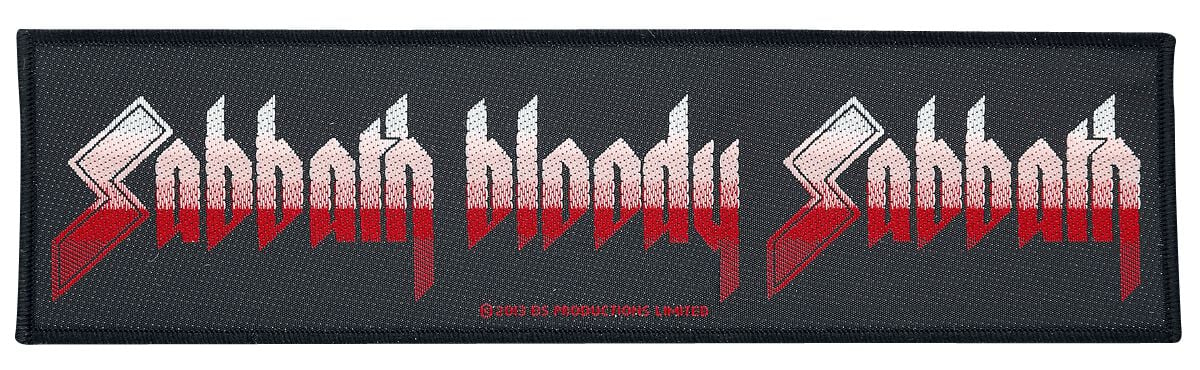 Black Sabbath Sabbath bloody sabbath Patch schwarz weiß rot von Black Sabbath